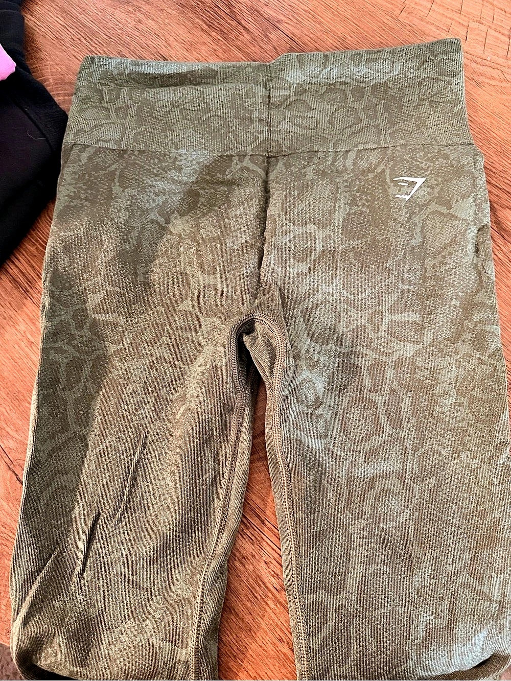 Gymshark Adapt Animal Seamless Leggings Olive Green